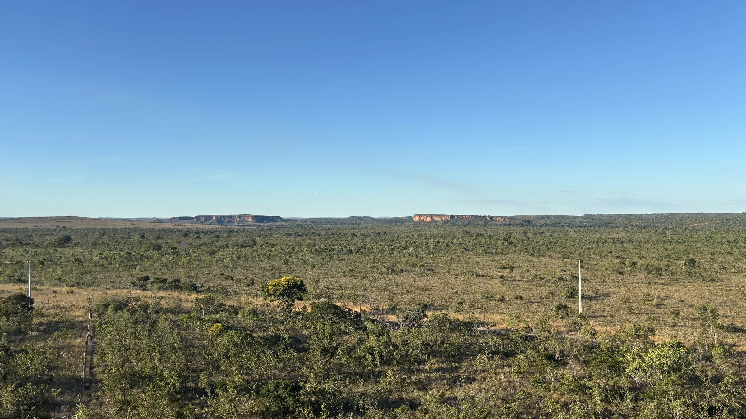 Cerrado e as chapadas no horizonte
